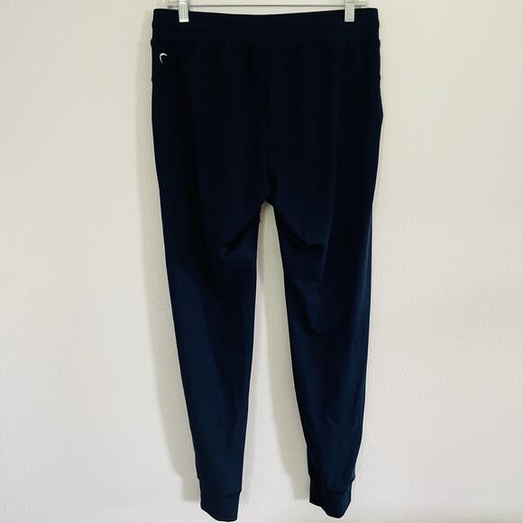 Zyia Active Cozy Jogger Pants Pull On Size Large Drawstring Navy Blue Athleisure - Picture 4 of 7